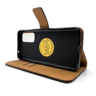 SKALO OnePlus Nord 2 Flip Cover m. Pung i Ægte Læder - Brun
