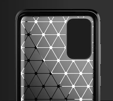 SKALO Samsung S20 Armor Carbon Stødsikker TPU-cover - Sort