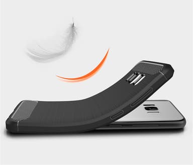 SKALO Samsung S8 Armor Carbon Stødsikker TPU-cover - Rød