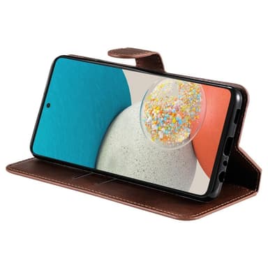 SKALO Samsung A53 5G Classic Pungetui - Brun