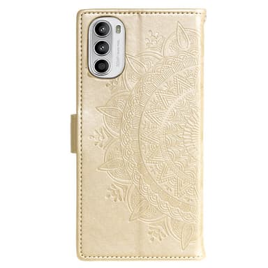SKALO Motorola Moto G52 Mandala Flip Cover - Guld