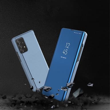 SKALO Samsung A53 5G Clear View Mirror Etui - Mørk lilla