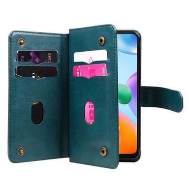 SKALO Xiaomi Redmi 10C 10-RUM Flip Cover - Grøn