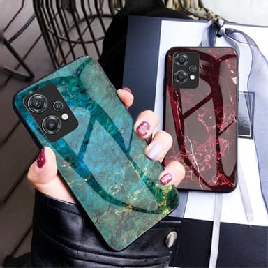 SKALO OnePlus Nord CE 2 Lite 5G Marmor hærdet glas TPU Cover - #1