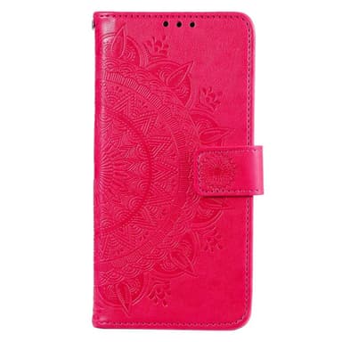SKALO Xiaomi Redmi 10C Mandala Flip Cover - Cerise