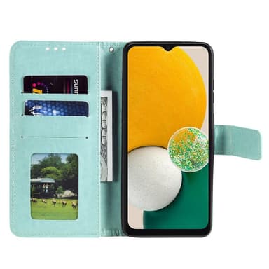 SKALO Samsung A13 4G Mandala Flip Cover - Turkis