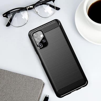 SKALO Samsung A32 5G Armor Carbon Stødsikker TPU-cover - Grå