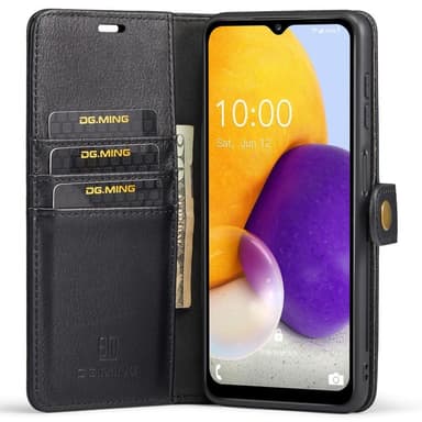 DG MING Samsung A13 4G 2-i-1 Magnet Pungetui - Sort