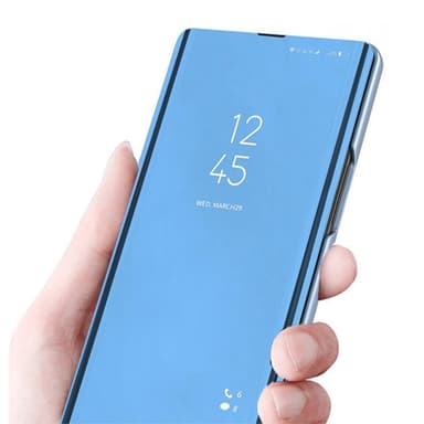 SKALO Samsung A13 4G Clear View Mirror Etui - Sort
