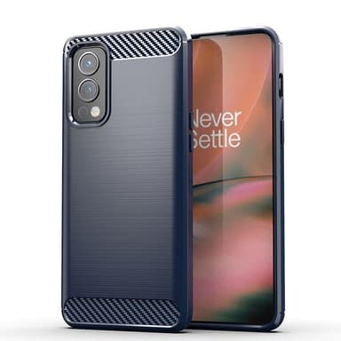 SKALO OnePlus Nord 2 Armor Carbon Stødsikker TPU-cover - Sort