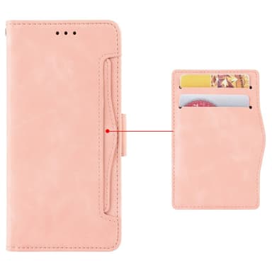 SKALO Motorola Moto E32/E32s 6-RUM Pungetaske - Pink