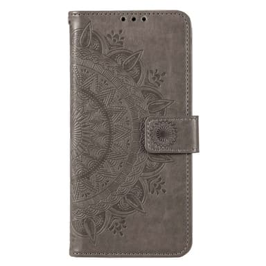 SKALO Motorola Moto E32/E32s Mandala Flip Cover - Grå