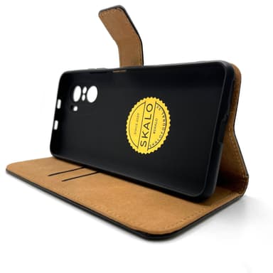 SKALO Xiaomi Mi 11i Flip Cover m. Pung i Ægte Læder - Hvid
