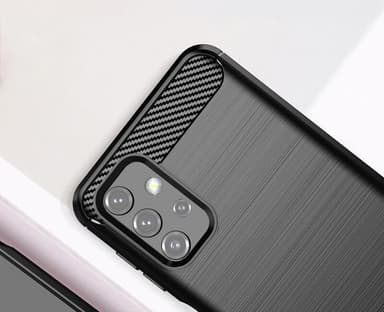 SKALO Samsung A32 5G Armor Carbon Stødsikker TPU-cover - Grå
