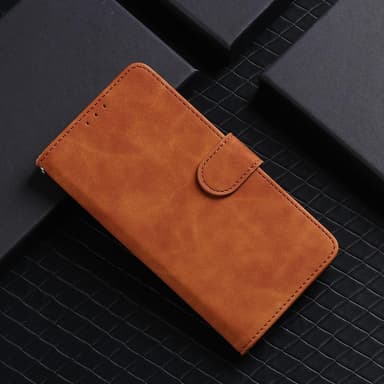 SKALO OnePlus Nord CE 2 Lite 5G Matt PU-læderpungetui - Brun