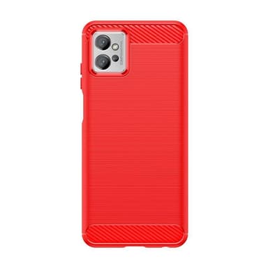 SKALO Motorola Moto G32 Armor Carbon Stødsikker TPU-cover - Rød