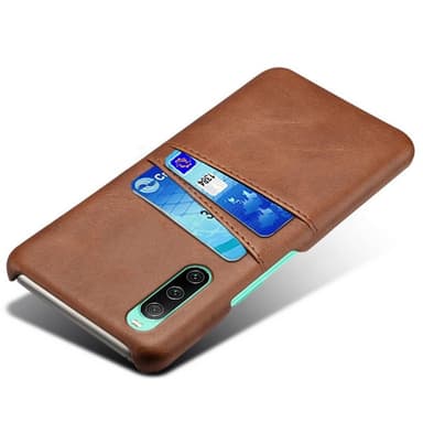 SKALO Sony Xperia 10 IV PU-læder Kortholder Cover - Brun