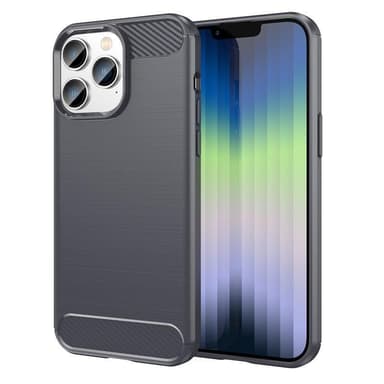 SKALO iPhone 14 Pro Max Armor Carbon Stødsikker TPU-cover - Grå