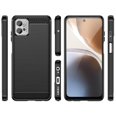 SKALO Motorola Moto G32 Armor Carbon Stødsikker TPU-cover - Rød