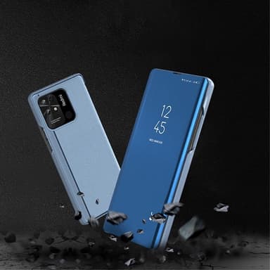 SKALO Xiaomi Redmi 10C Clear View Mirror Etui - Guld