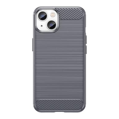 SKALO iPhone 14 Plus Armor Carbon Stødsikker TPU-cover - Grå