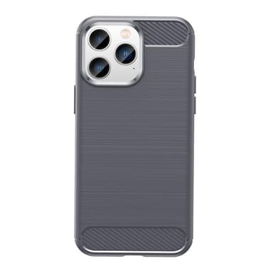 SKALO iPhone 14 Pro Max Armor Carbon Stødsikker TPU-cover - Grå