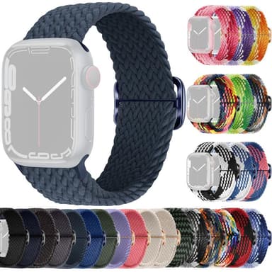 SKALO Flettet Rem Apple Watch 38/40/41mm - Mørkeblå