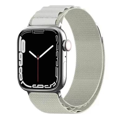 Artic Elastic nylon Armbånd Apple Watch 7 (45mm) - Starlight
