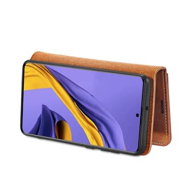 DG.MING Split Læder Pung Taske til Samsung Galaxy A51 - Brun