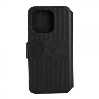 Krusell iPhone 14 Pro Etui Leather PhoneWallet Sort