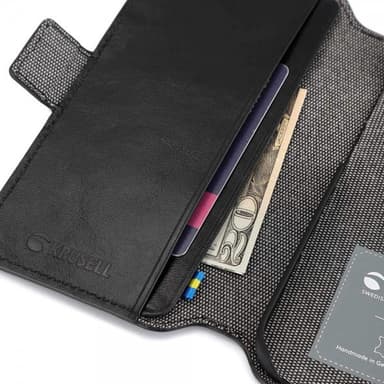 Krusell iPhone 14 Pro Etui Leather PhoneWallet Sort