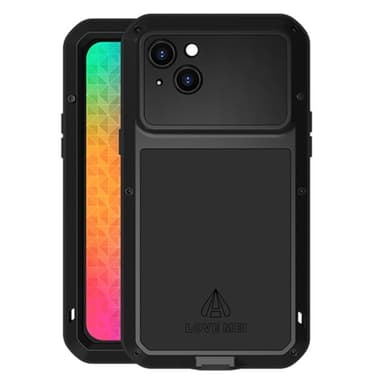 iPhone 14 Plus LOVE MEI Kraftig stødsikker etui metal+silikone+hærdet glas