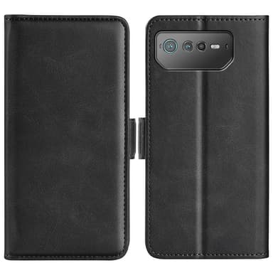 SKALO Asus ROG Phone 6/6Pro/6D/6D Ultimate 5G Premium Wallet Flip Cover - Sort