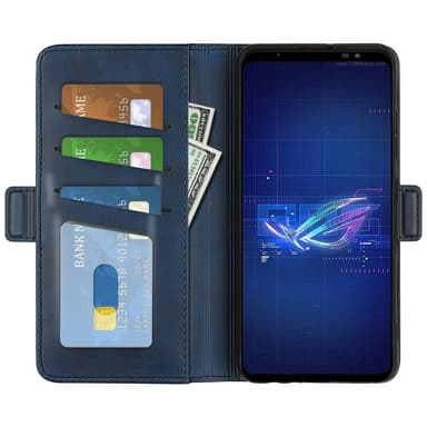 SKALO Asus ROG Phone 6/6Pro/6D/6D Ultimate 5G Premium Wallet Flip Cover - Blå