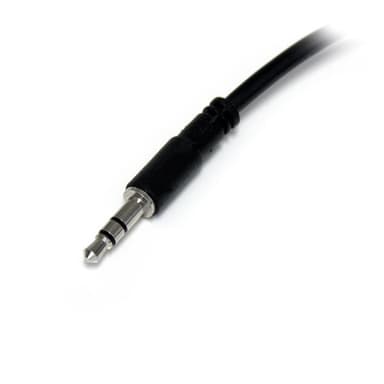 StarTech.com Slim stereosplitterkabel - 3,5 mm hane till 2x 3,5 mm hona, 3,5mm,