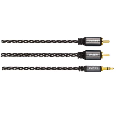 Audio Kabel 3,5mm Jack-2 Phono 0,5m Klasse 5