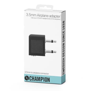 Champion 3,5 mm hovedtelefonadapter til flyvning