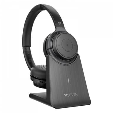 V7 HB600S, Trådlös, Samtal/musik, 20 - 20000 hz, 158,3 g, Headset, Svart