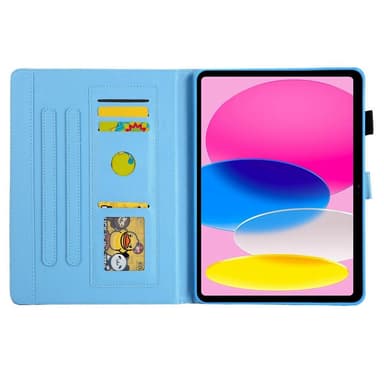 Til iPad 10.9 (2022) Tabletetui Cover Foldbart stativ - Peony