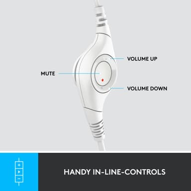 Logitech H390 USB høretelefoner (hvid)