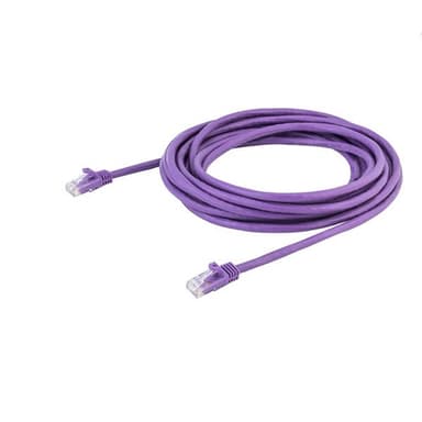 StarTech.com Cat6 Ethernet patchkabel med hakfria RJ45-kontakter - 5 m, lila, 5