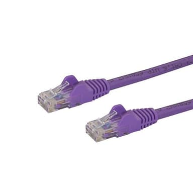 StarTech.com Cat6 Ethernet patchkabel med hakfria RJ45-kontakter - 5 m, lila, 5