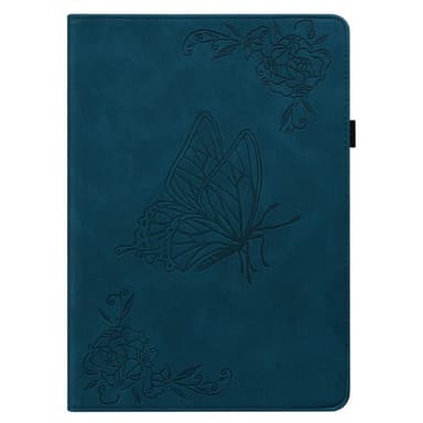 Til iPad 10.9 (2022) Tabletetui Cover Buterfly Imprinting - Blå