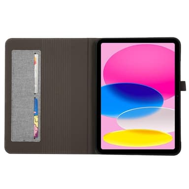 Til iPad 10.9 (2022) Tabletetui Dækstof Tekstur - Grå
