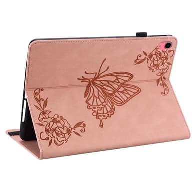 Til iPad 10.9 (2022) Tabletetui Cover Buterfly Imprinting - Lyserød