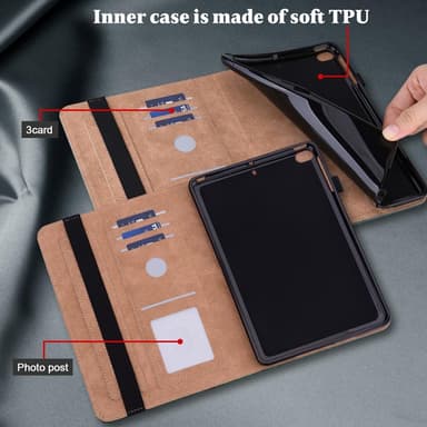 Til iPad 10.2 (2021)/(2020)/(2019) Almindeligt PU-læder tabletcover