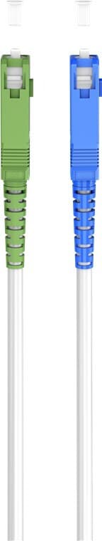 Lyslederkabel (FTTH), Singlemode (OS2) White, hvid (Simplex), 5 m