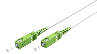 Goobay Lyslederkabel (FTTH), Singlemode (OS2) White, hvid (Simplex), 20 m