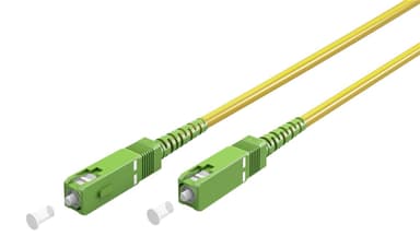 Goobay Lyslederkabel (FTTH), Singlemode (OS2) Yellow, gul (Simplex), 1 m