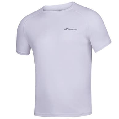 Babolat Play Crew Neck Tee, Padel og tennis T-shirt herrer Vit/Blå M